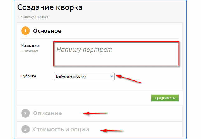 Создаем кворк для заработка новичка