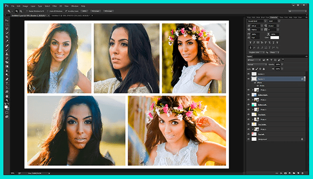 Создаем коллаж из фото в Photoshop