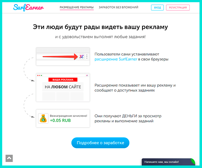 SurfEarner расширение для заработка