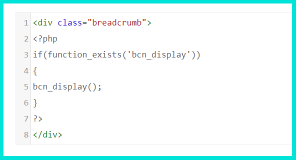 Хлебные крошки в плагине Breadcrumb